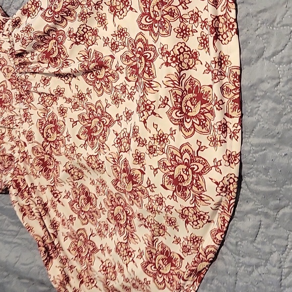 Red white romper with mini dress back - Picture 7 of 7